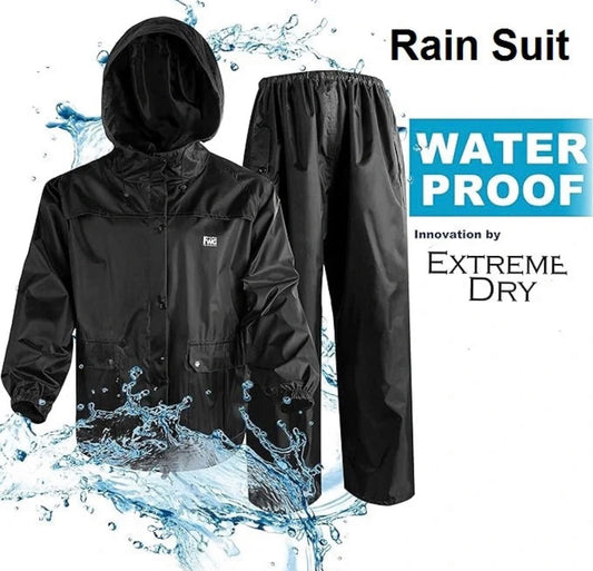 Rain Suit ( 2pcs Jacket + Trouser )  Waterproof , Rain Protection